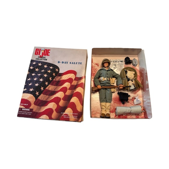 G.I. Joe Other - GI Joe Classic Collection DDay Salute 1997 Limited Edition 12" Figure Kenner NIB
